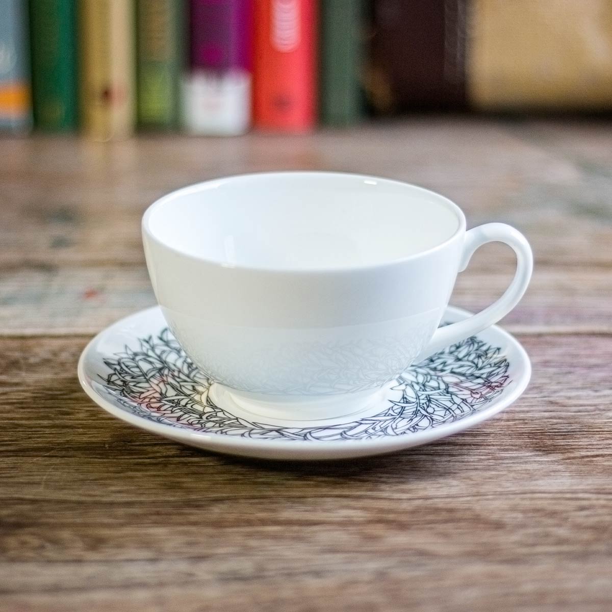 Rare Tea Bone China Leaf Teacup Saucer rareteacompany