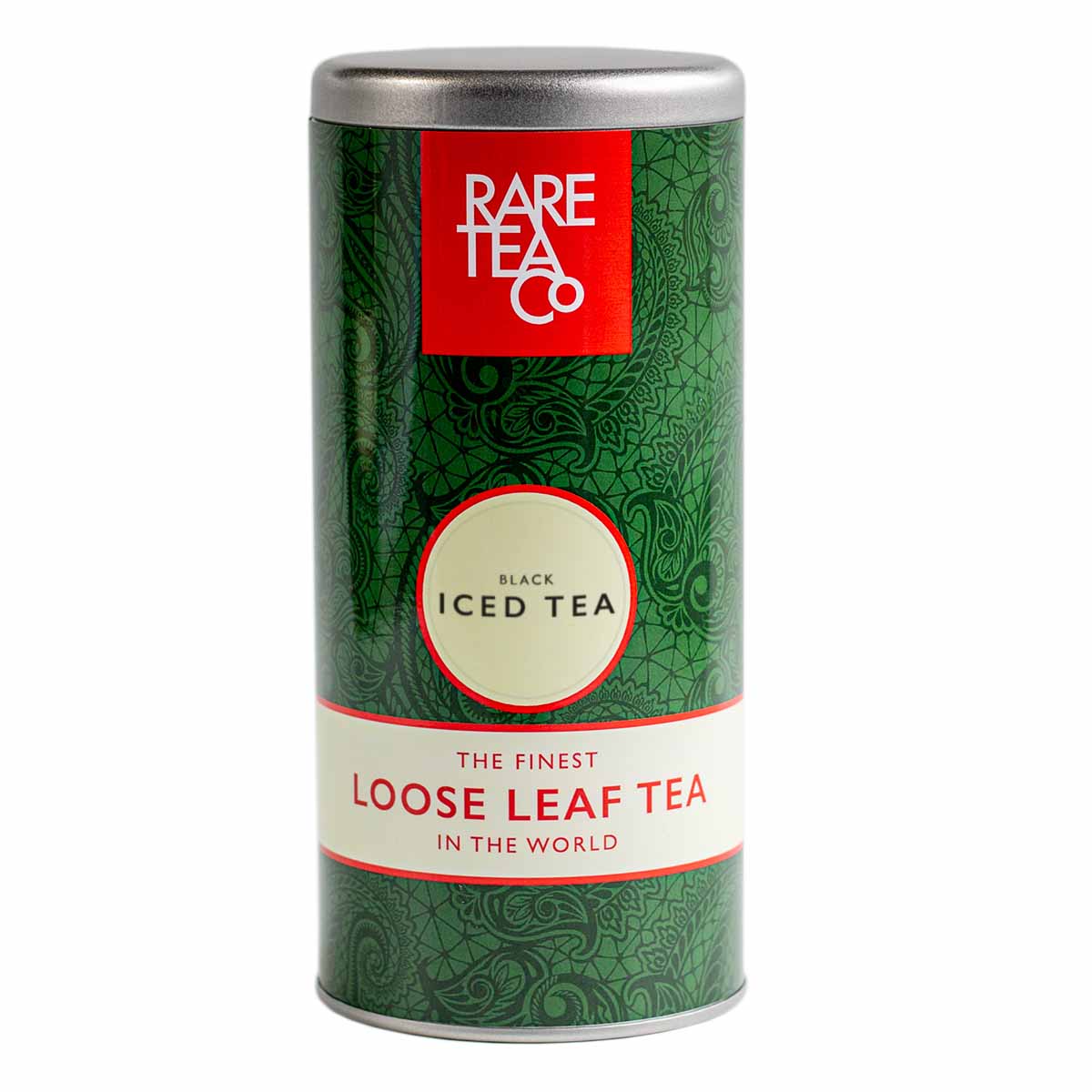 Empty Black Iced Tea Tin