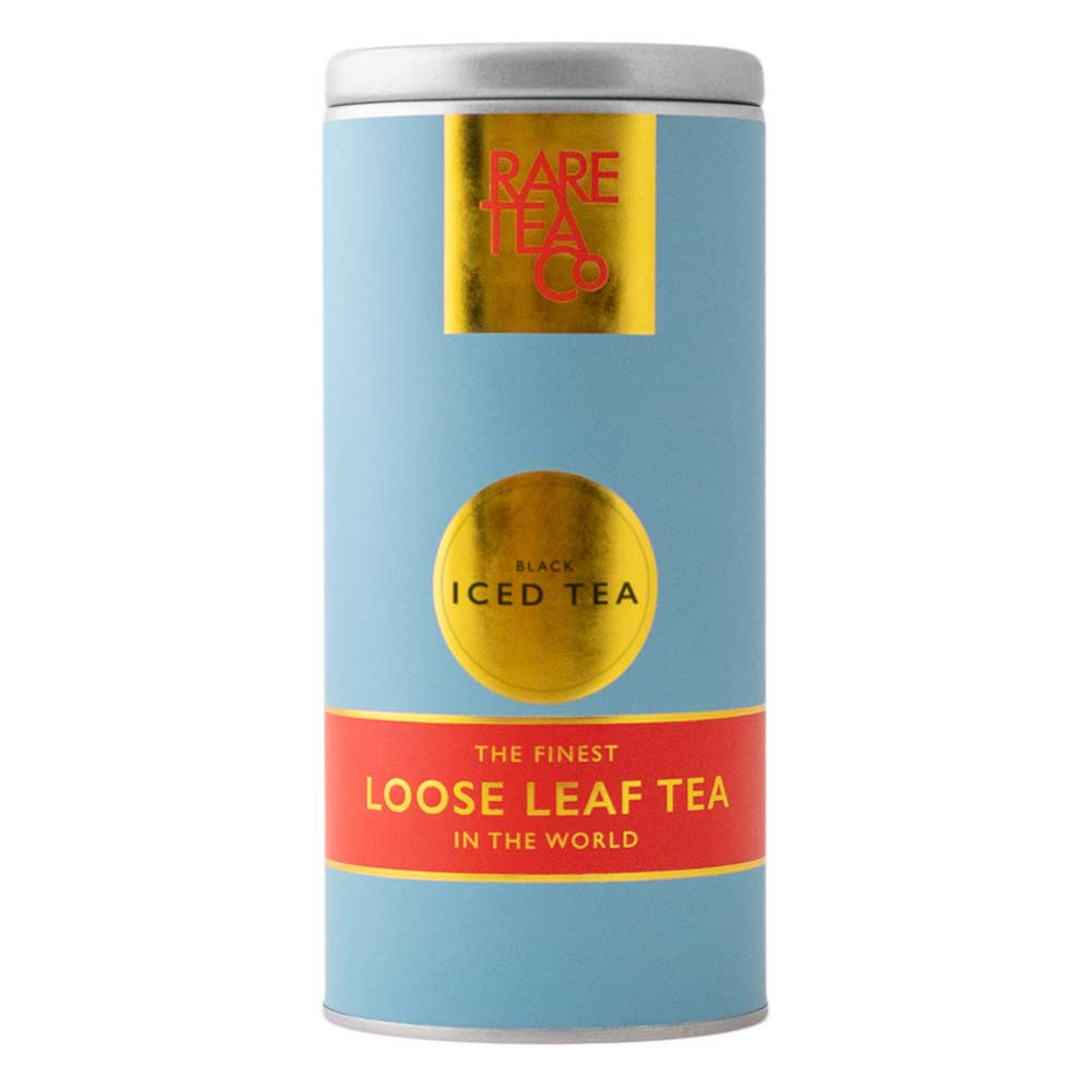 Empty Black Iced Tea Tin