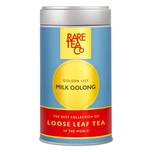 Empty Taiwanese Golden Lily Milk Oolong Tin