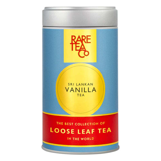 Empty Sri Lankan Vanilla Tea Tin