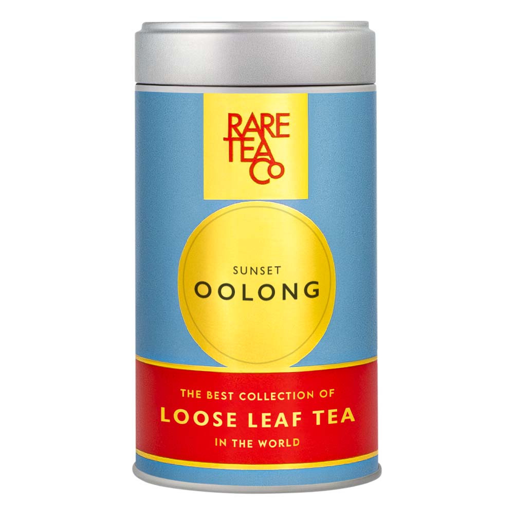 Empty Taiwanese Sunset Oolong Tin