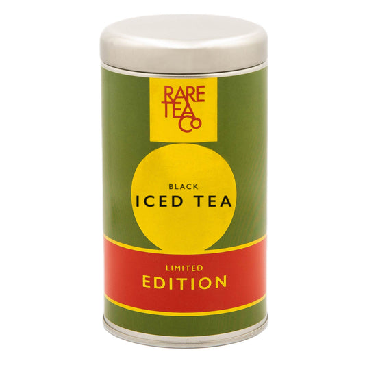 Empty Black Iced Tea Tin