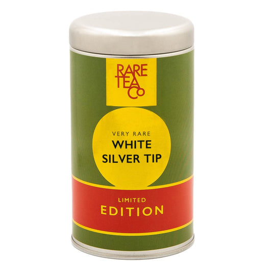 Empty Very Rare White Silver Tip Tin